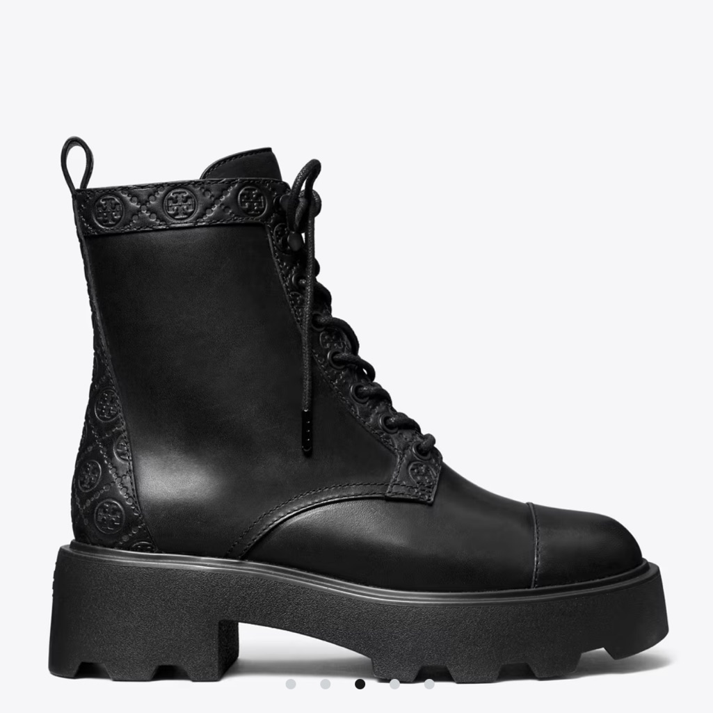 Nwt Tory Burch T Monogram Lug Boot